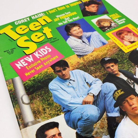 Teen Set Magazine New Kids on Block NKOTB Corey Haim May 1990 Unread Stock - Picture 12 of 12